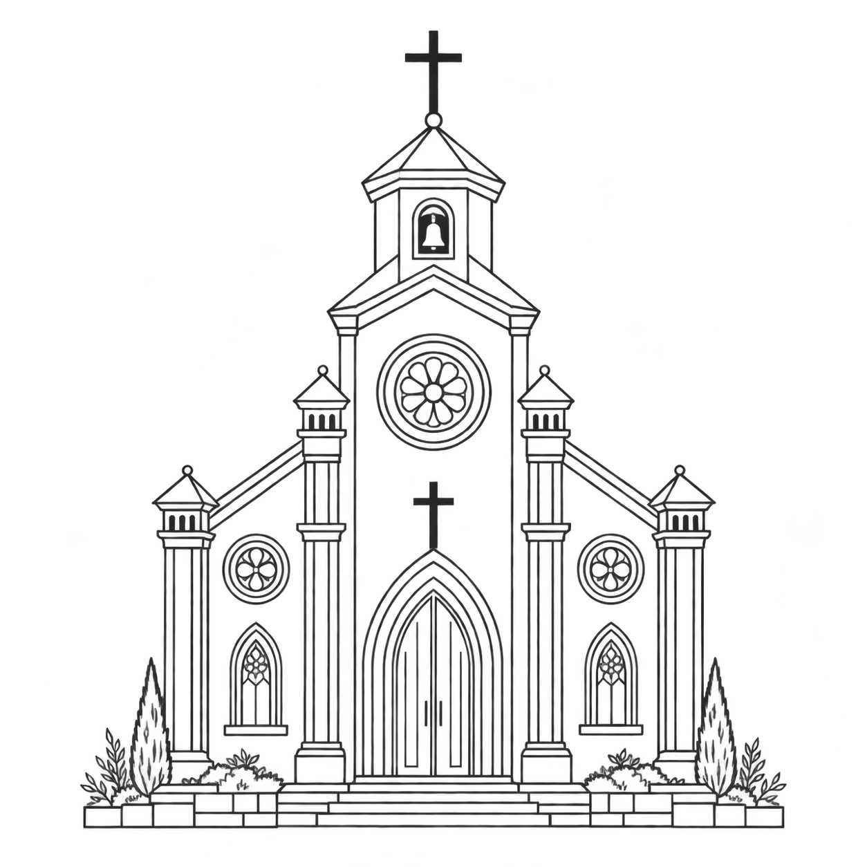 Ilustración de la iglesia